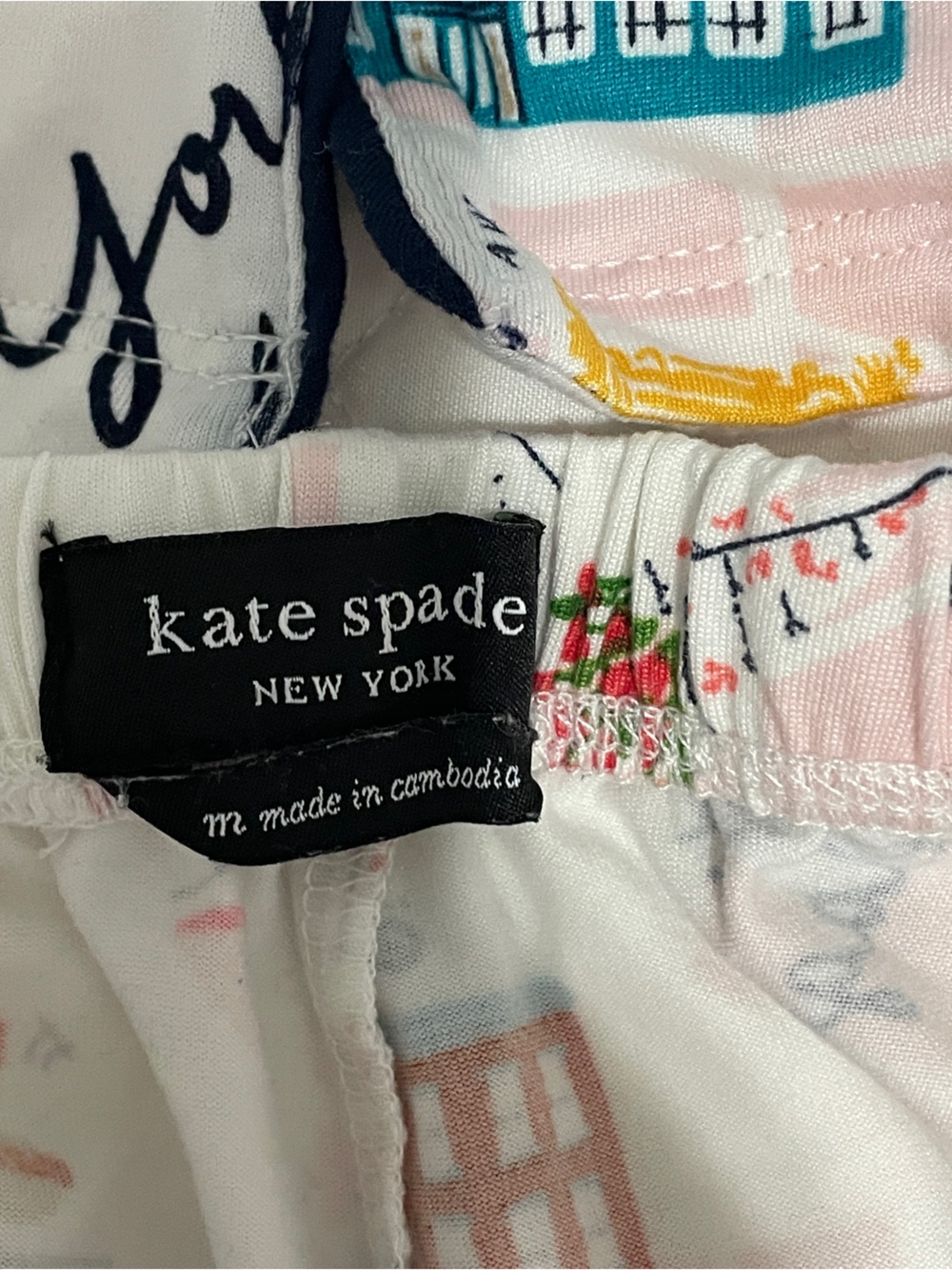 kate spade Pink New York City Print Short Pajama Set - Picture 4 of 12